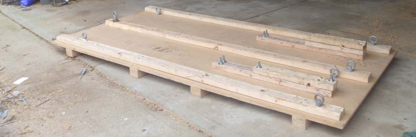 MDF Platform for crate for two bikes