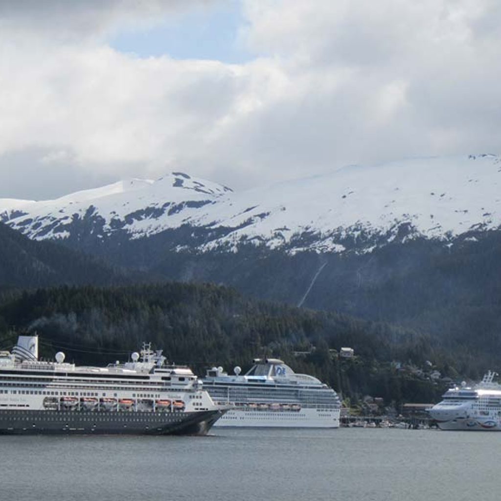 Cruise Ships on the Inside Passage Alaska