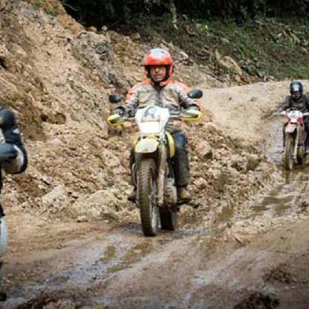Bolivia Motorcycle Adventures - Muddy Road