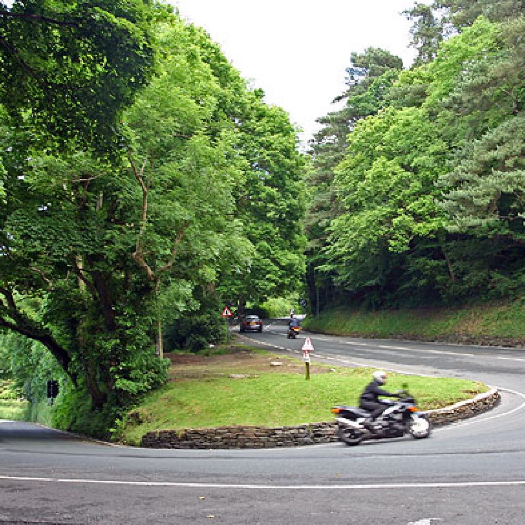 Isle of Man - Hairpins on the track
