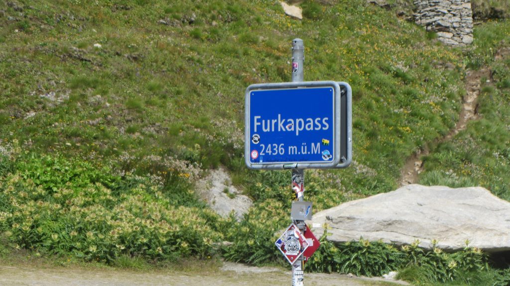Furka Pass -Road sign