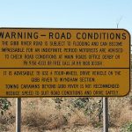 Gibb River Road - Warning signs