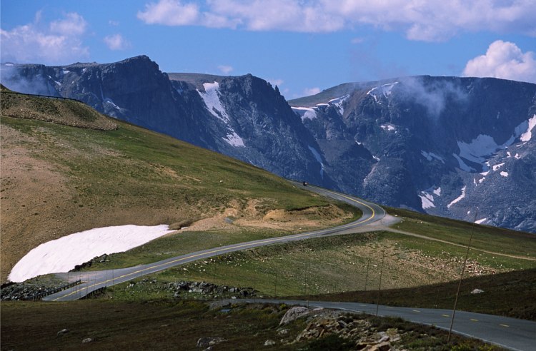View of Beartooth Highway from the Montana Side