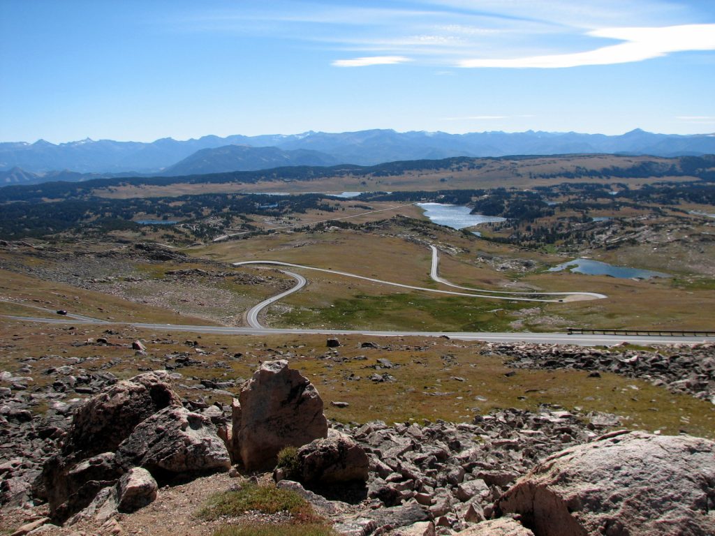 View of Beartooth Highway from the Wyoming Side