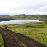 Riding dirt tracks in Iceland