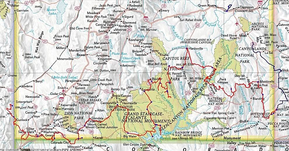 Utah Traverse Map - Expedition Utah