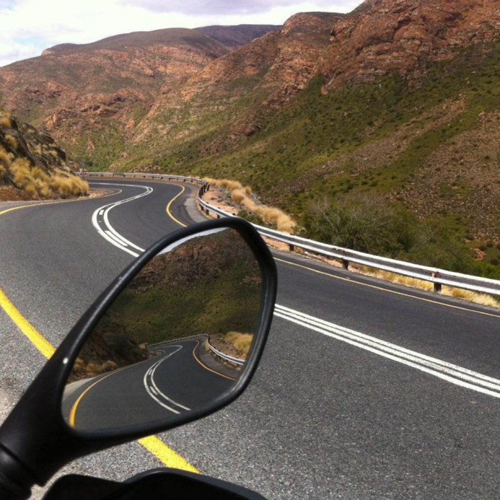Motorbike Trip - Mirror view