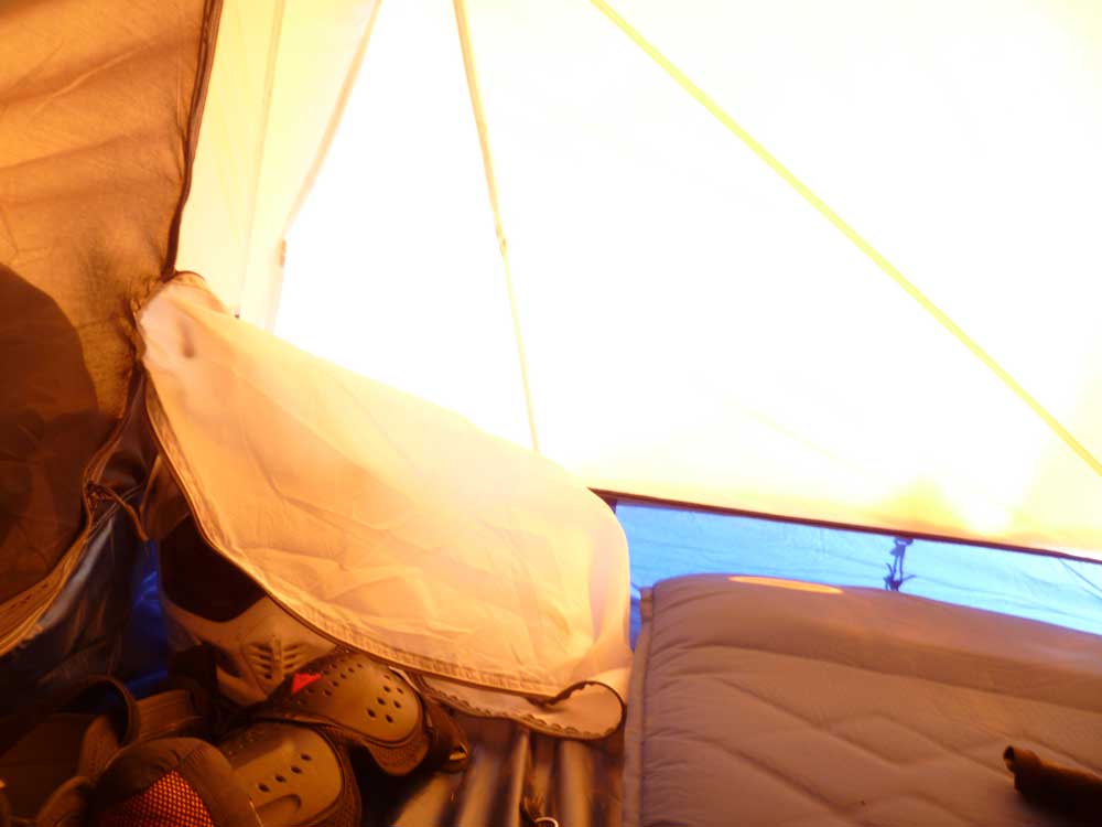 Tent at Midnight in Arctic