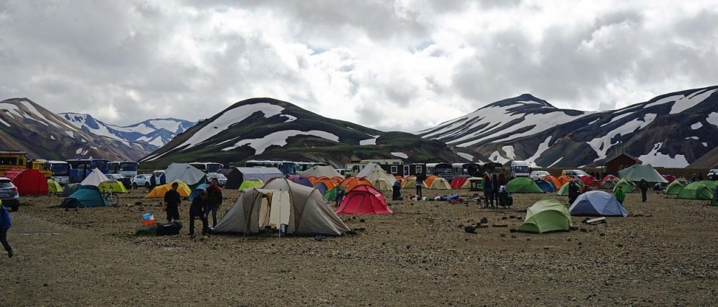 Campground in Iceland