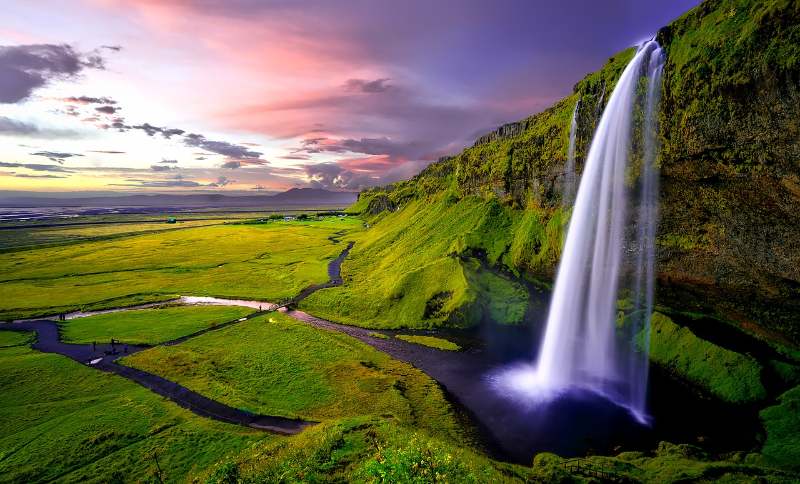 Motorcycle Touring in Iceland - Seljalandsfoss Waterfall Iceland